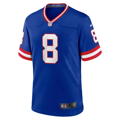 Men's New York Giants Daniel Jones Royal Classic Player Game Jersey 02