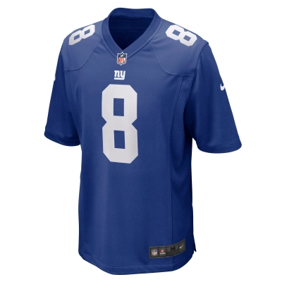 Men's New York Giants Daniel Jones Royal Game Jersey 02