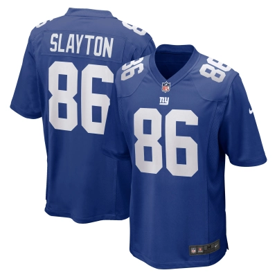 Men's New York Giants Darius Slayton Royal Game Jersey 01