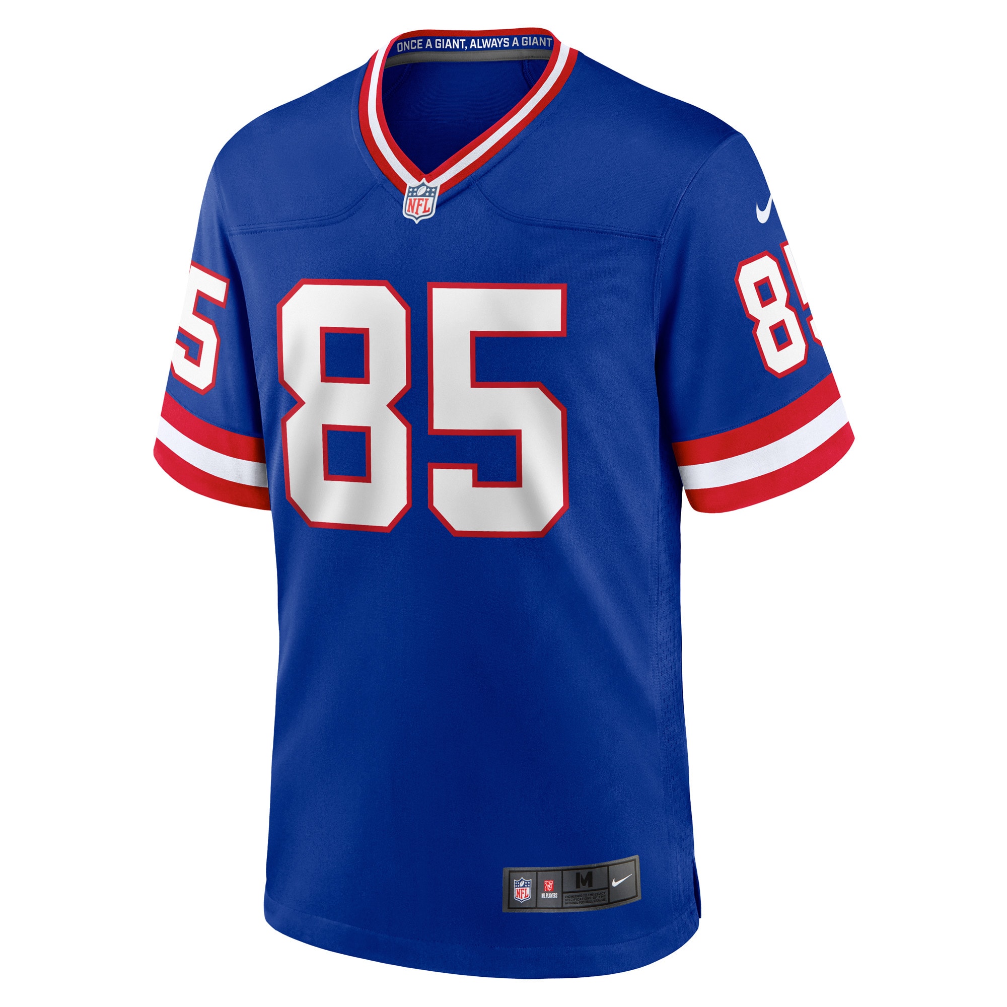 Men's New York Giants David Tyree Royal Classic Retired Player Game Jersey