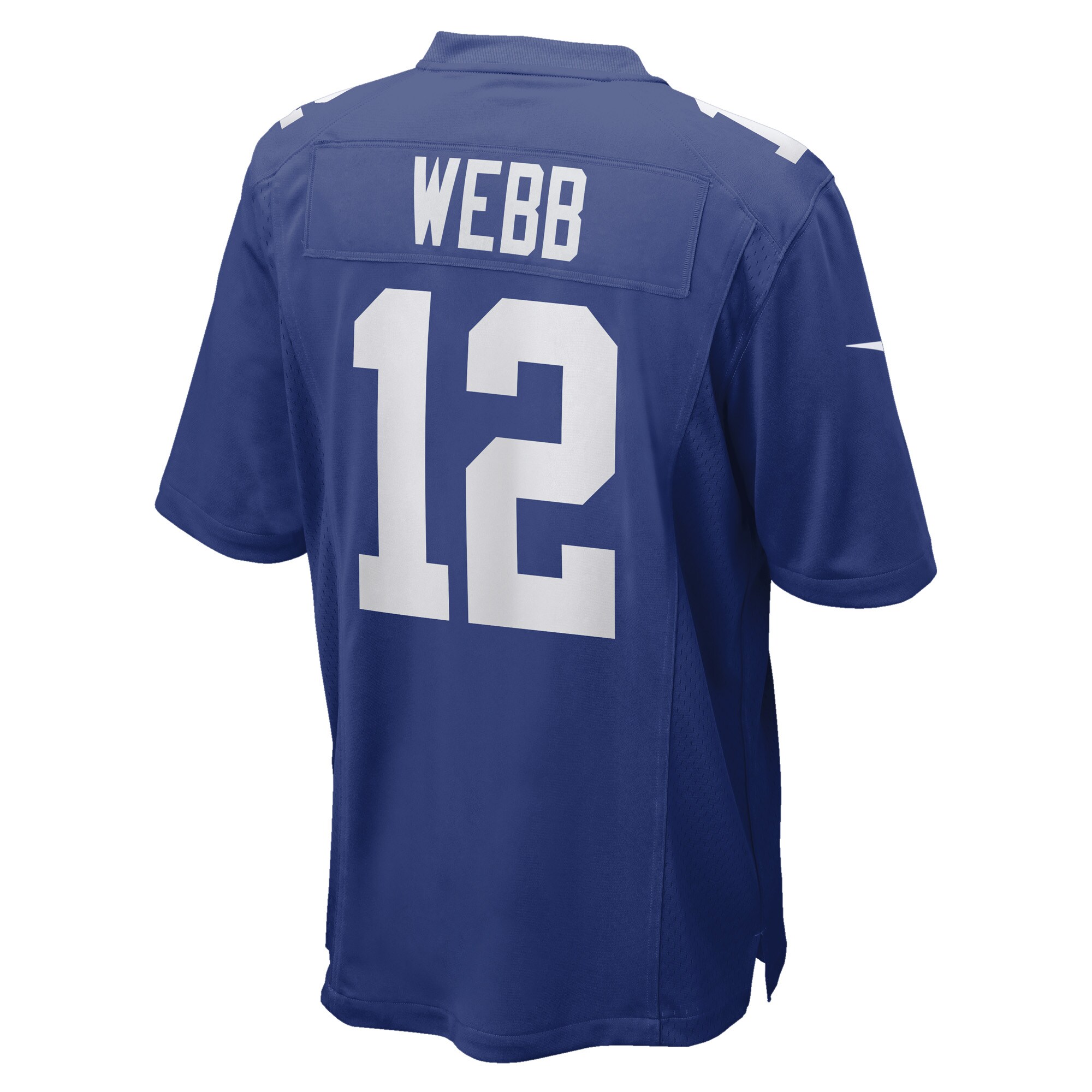 Men's New York Giants Davis Webb Royal Game Player Jersey