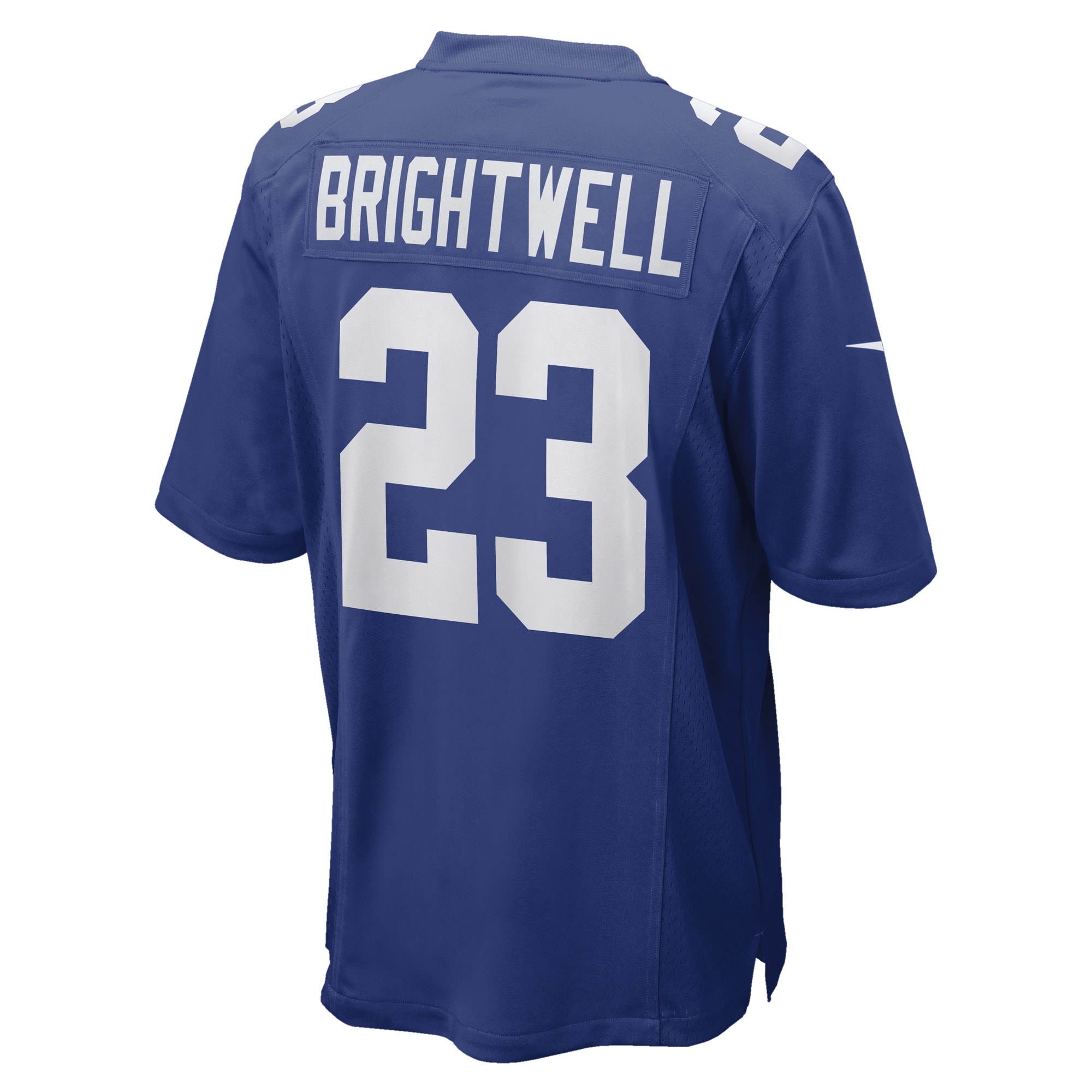 Men's New York Giants Gary Brightwell Royal Team Game Player Jersey