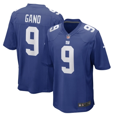 Men's New York Giants Graham Gano Royal Team Game Player Jersey 01