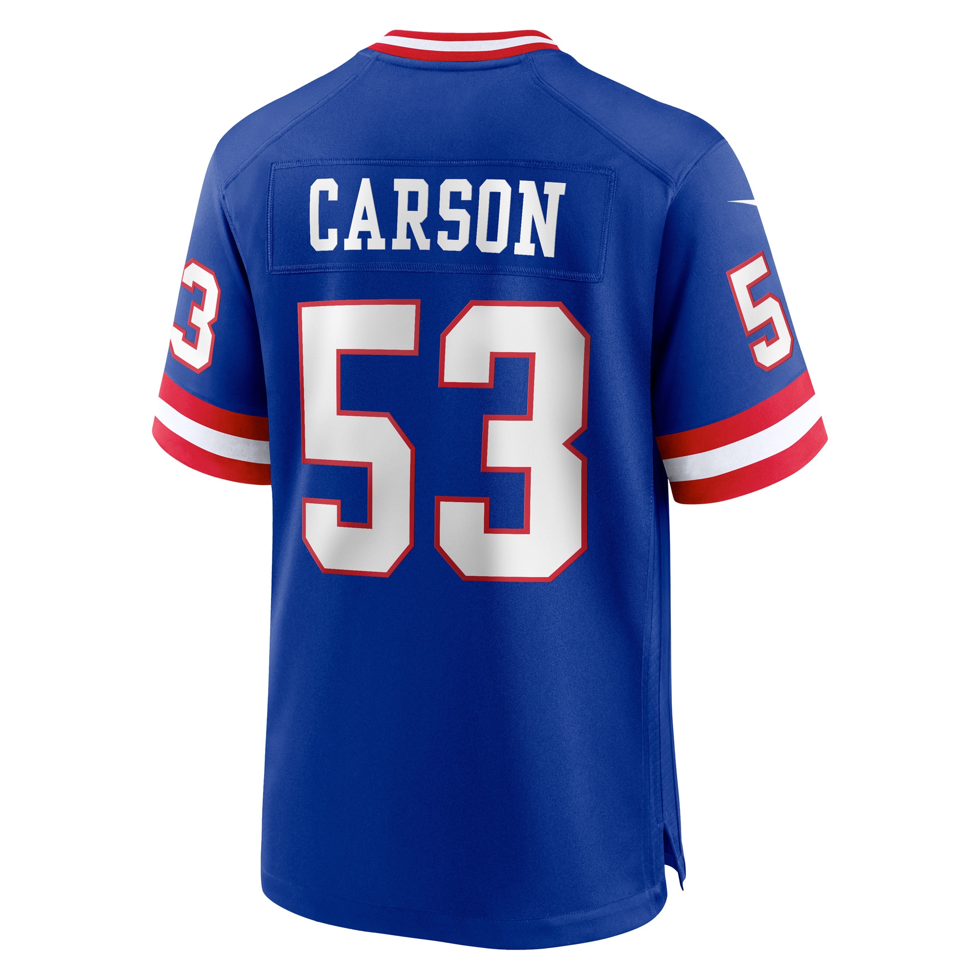 Men's New York Giants Harry Carson Royal Classic Retired Player Game Jersey