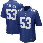 Men's New York Giants Harry Carson Royal Game Retired Player Jersey