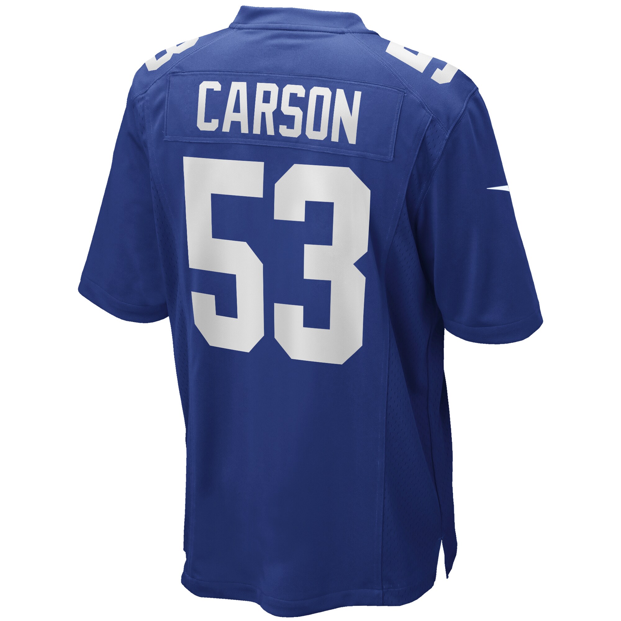 Men's New York Giants Harry Carson Royal Game Retired Player Jersey