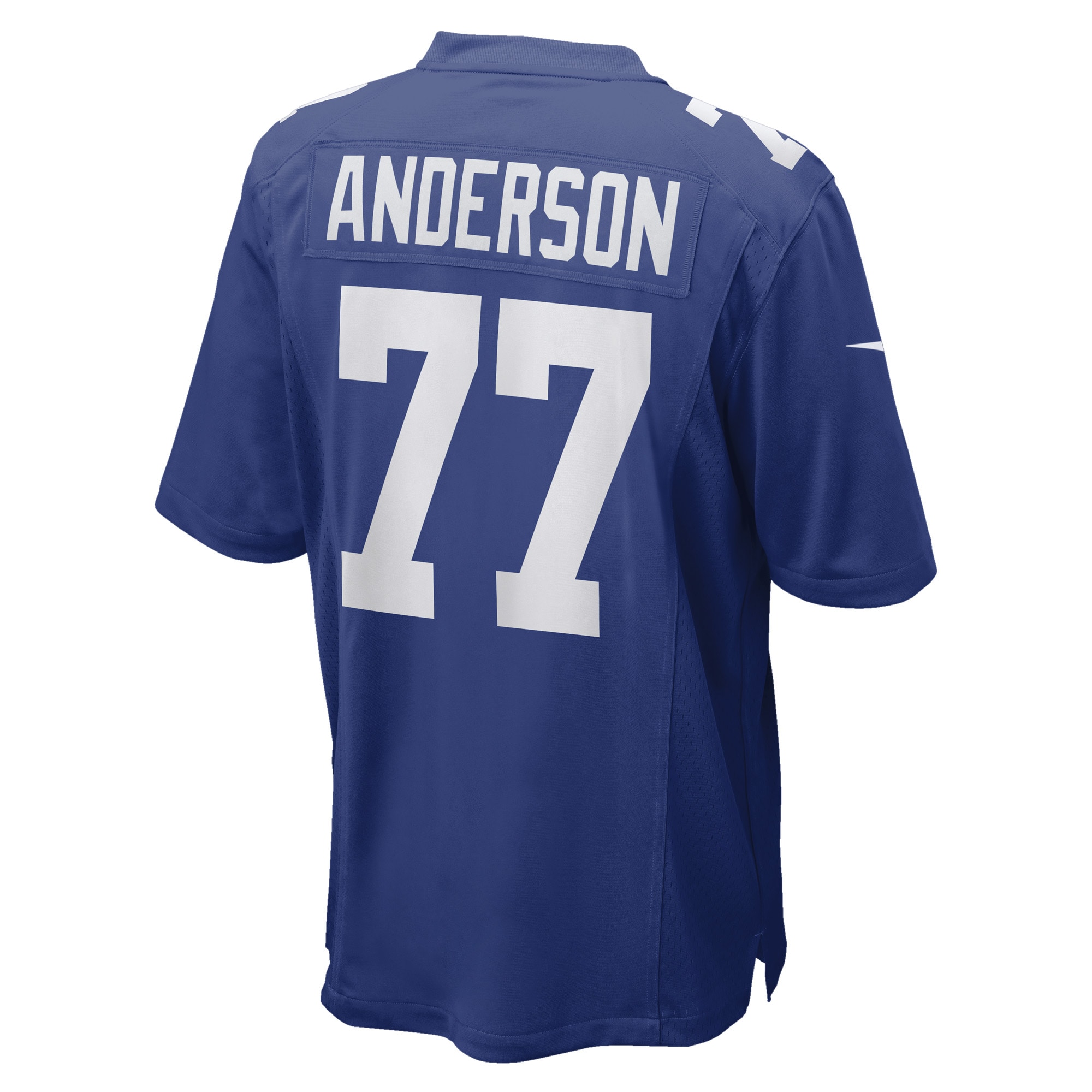 Men's New York Giants Jack Anderson Royal Game Player Jersey