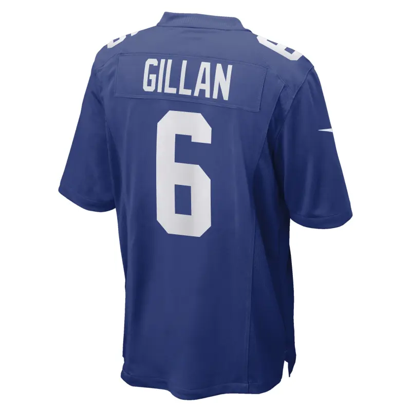 Men's New York Giants Jamie Gillan Royal Game Player Jersey
