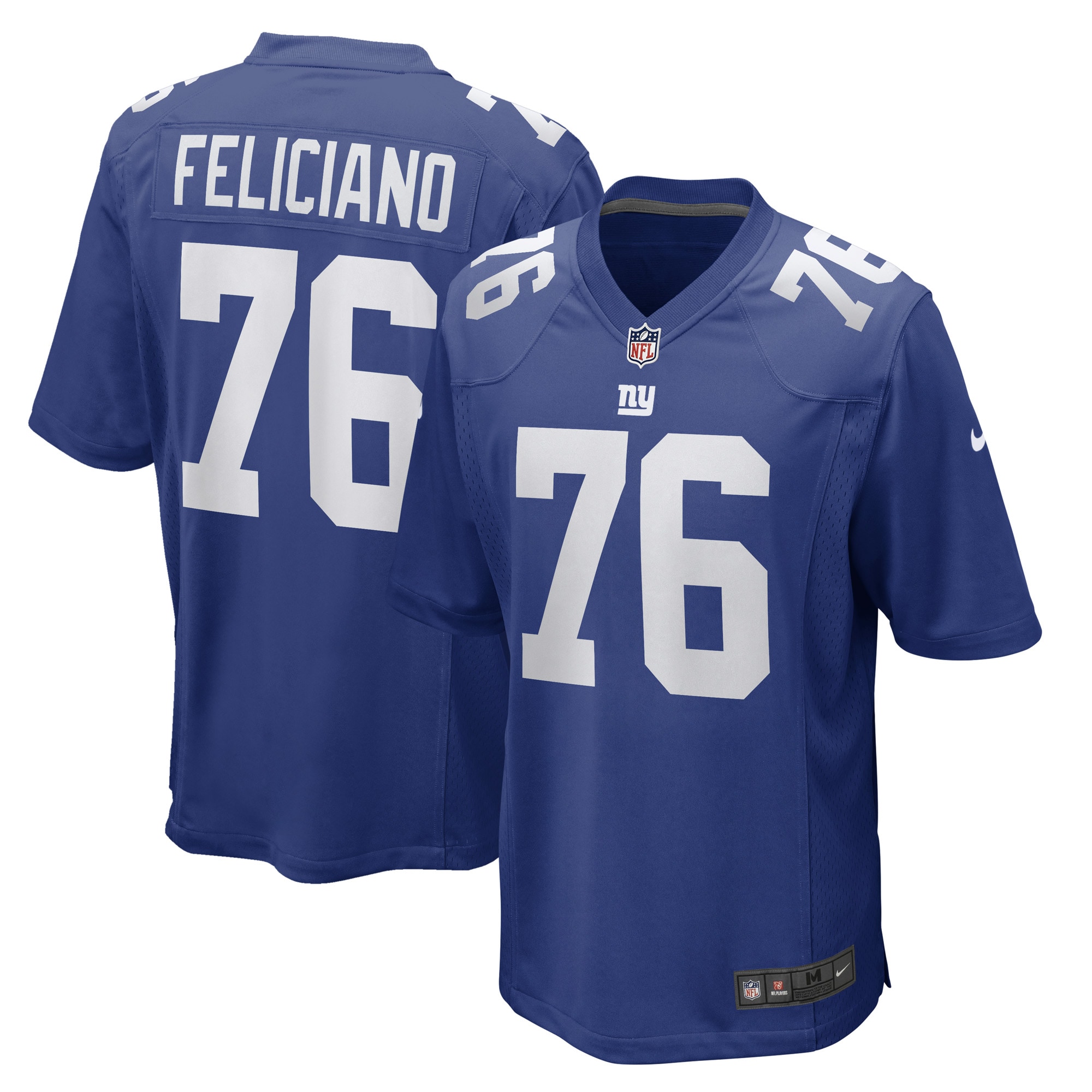 Men's New York Giants Jon Feliciano Royal Game Player Jersey