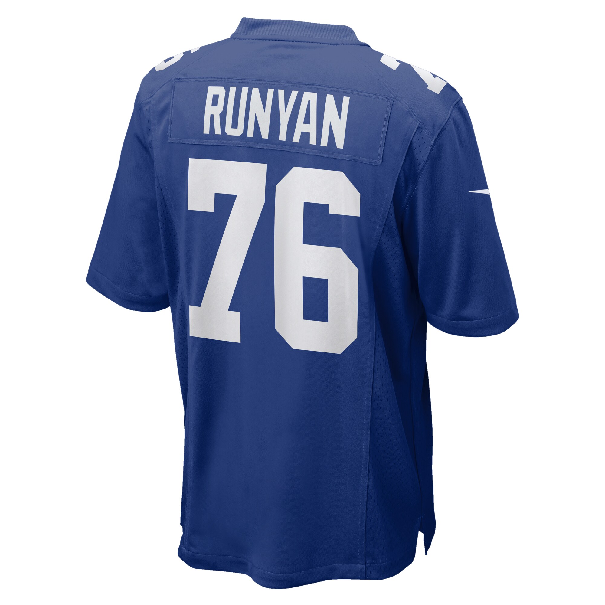 Men's New York Giants Jon Runyan  Royal Team Game Jersey