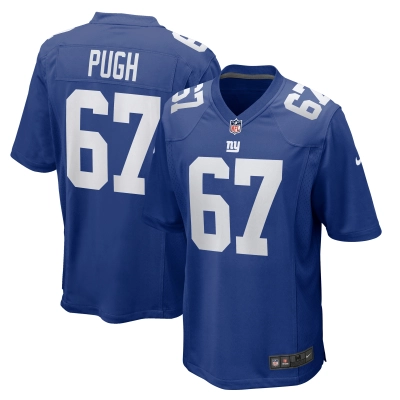 Men's New York Giants Justin Pugh  Royal Game Jersey 01