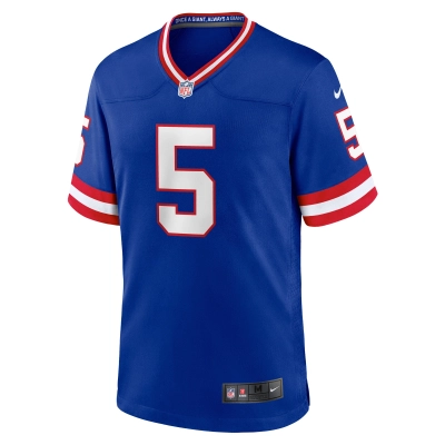Men's New York Giants Kayvon Thibodeaux Royal Classic Player Game Jersey 02