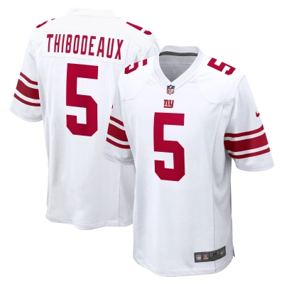 Men's New York Giants Kayvon Thibodeaux White Player Game Jersey 01