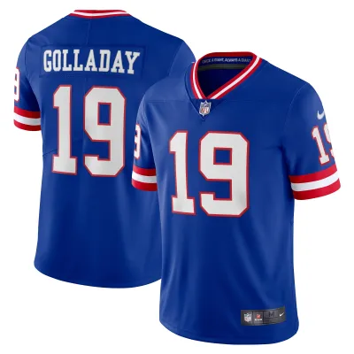 Men's New York Giants Kenny Golladay Royal Classic Vapor Limited Player Jersey 01