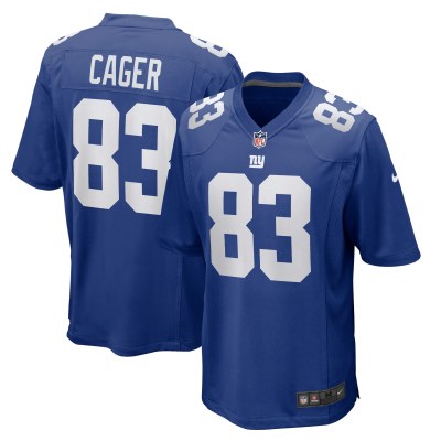 Men's New York Giants Lawrence Cager Royal Home Game Player Jersey 01