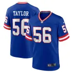Men's New York Giants Lawrence Taylor Royal Classic Retired Player Game Jersey