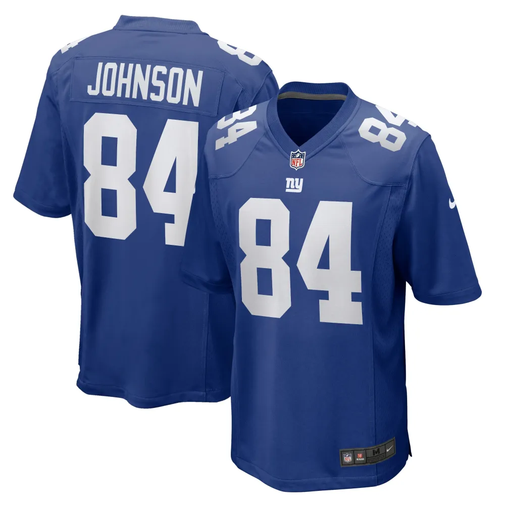 Men's New York Giants Marcus Johnson Royal Home Game Player Jersey