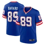 Men's New York Giants Mark Bavaro Royal Classic Retired Player Game Jersey