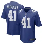 Men's New York Giants Micah McFadden Royal Game Player Jersey