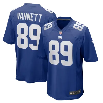 Men's New York Giants Nick Vannett Royal Home Game Player Jersey 01