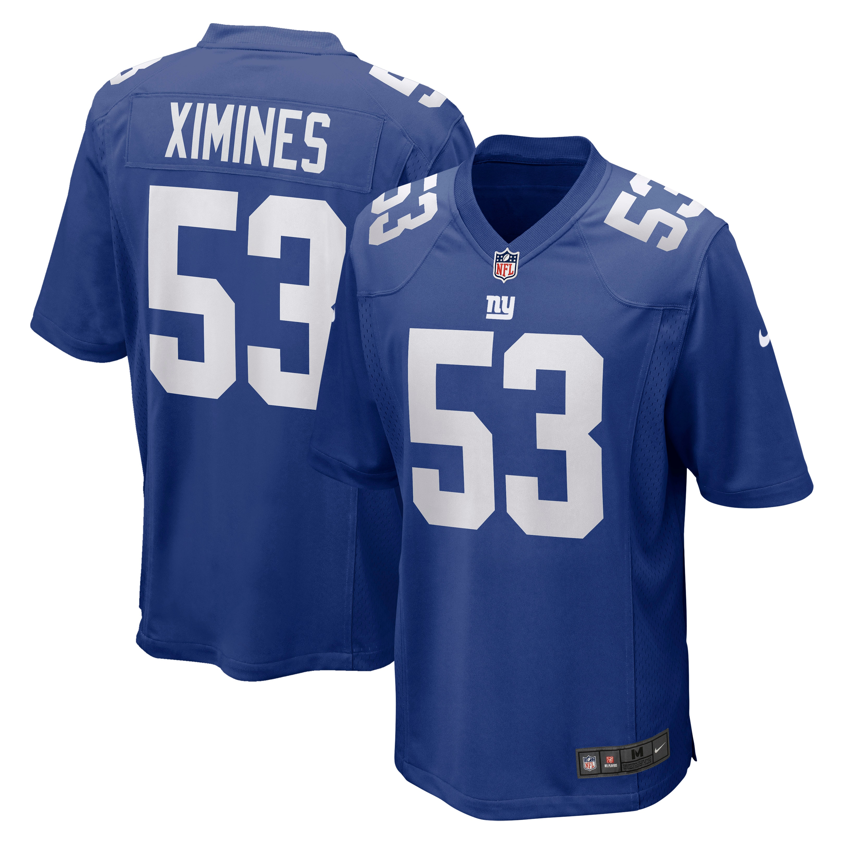 Men's New York Giants Oshane Ximines Royal Game Jersey