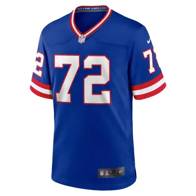 Men's New York Giants Osi Umenyiora Royal Classic Retired Player Game Jersey 02