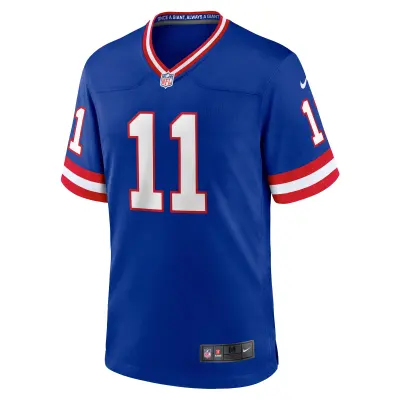 Men's New York Giants Phil Simms Royal Classic Retired Player Game Jersey 02