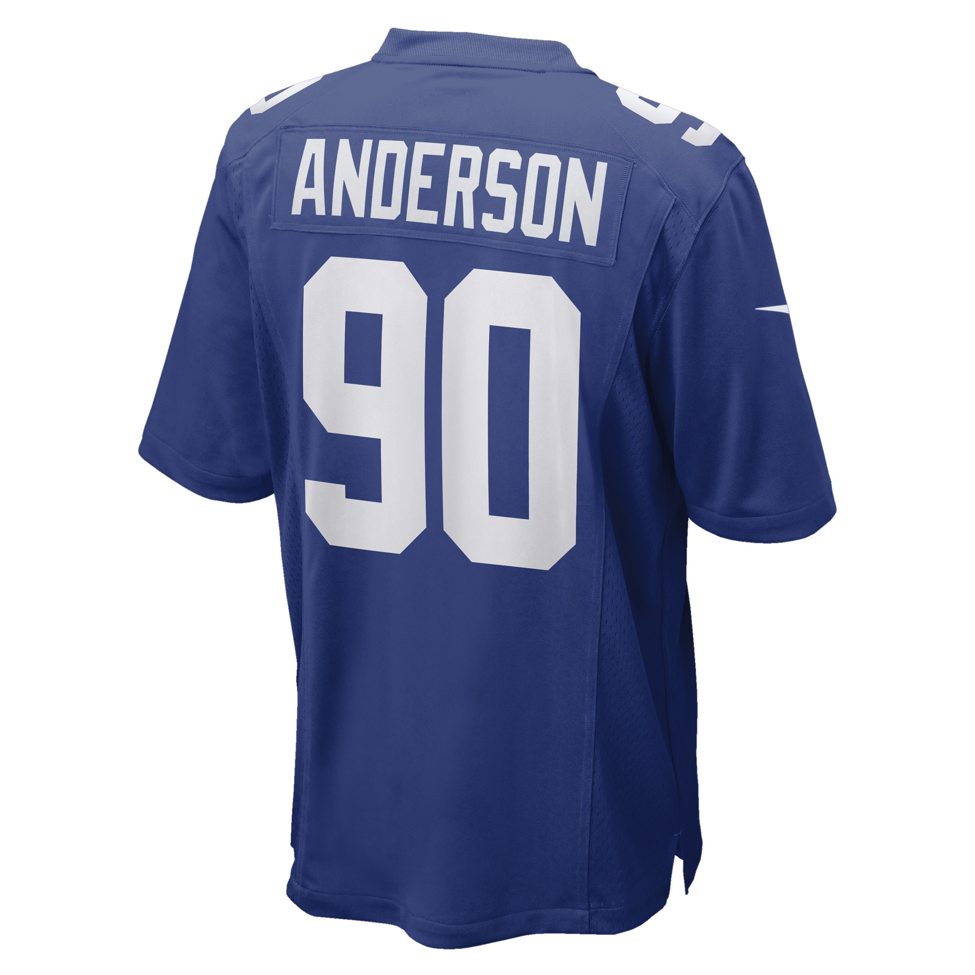 Men's New York Giants Ryder Anderson Royal Game Player Jersey