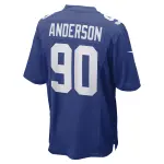 Men's New York Giants Ryder Anderson Royal Game Player Jersey