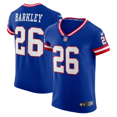 Men's New York Giants Saquon Barkley Royal Classic Vapor Elite Player Jersey 01