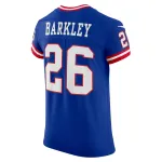 Men's New York Giants Saquon Barkley Royal Classic Vapor Elite Player Jersey