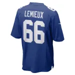 Men's New York Giants Shane Lemieux Royal Game Jersey
