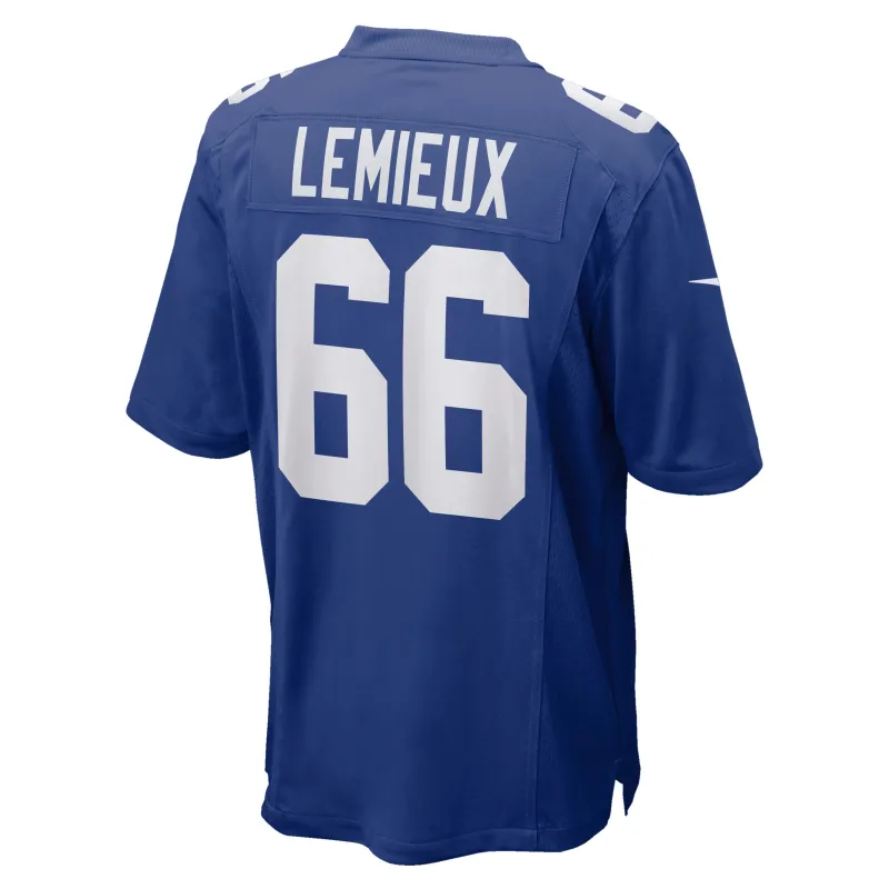 Men's New York Giants Shane Lemieux Royal Game Jersey