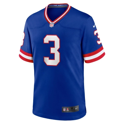 Men's New York Giants Sterling Shepard Royal Classic Player Game Jersey 02