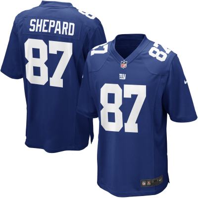 Men's New York Giants Sterling Shepard Royal Player Jersey 01