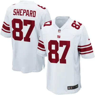 Men's New York Giants Sterling Shepard White Game Jersey 01