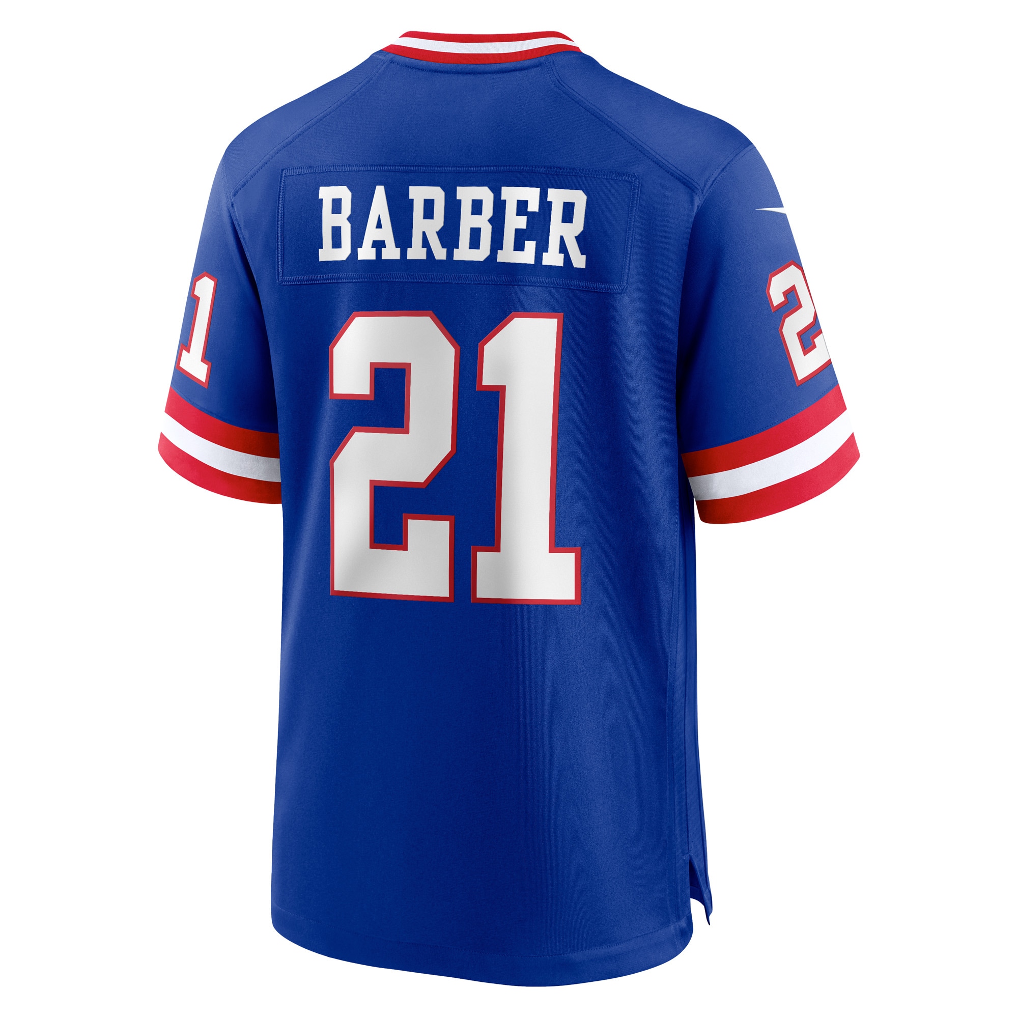 Men's New York Giants Tiki Barber Royal Classic Retired Player Game Jersey
