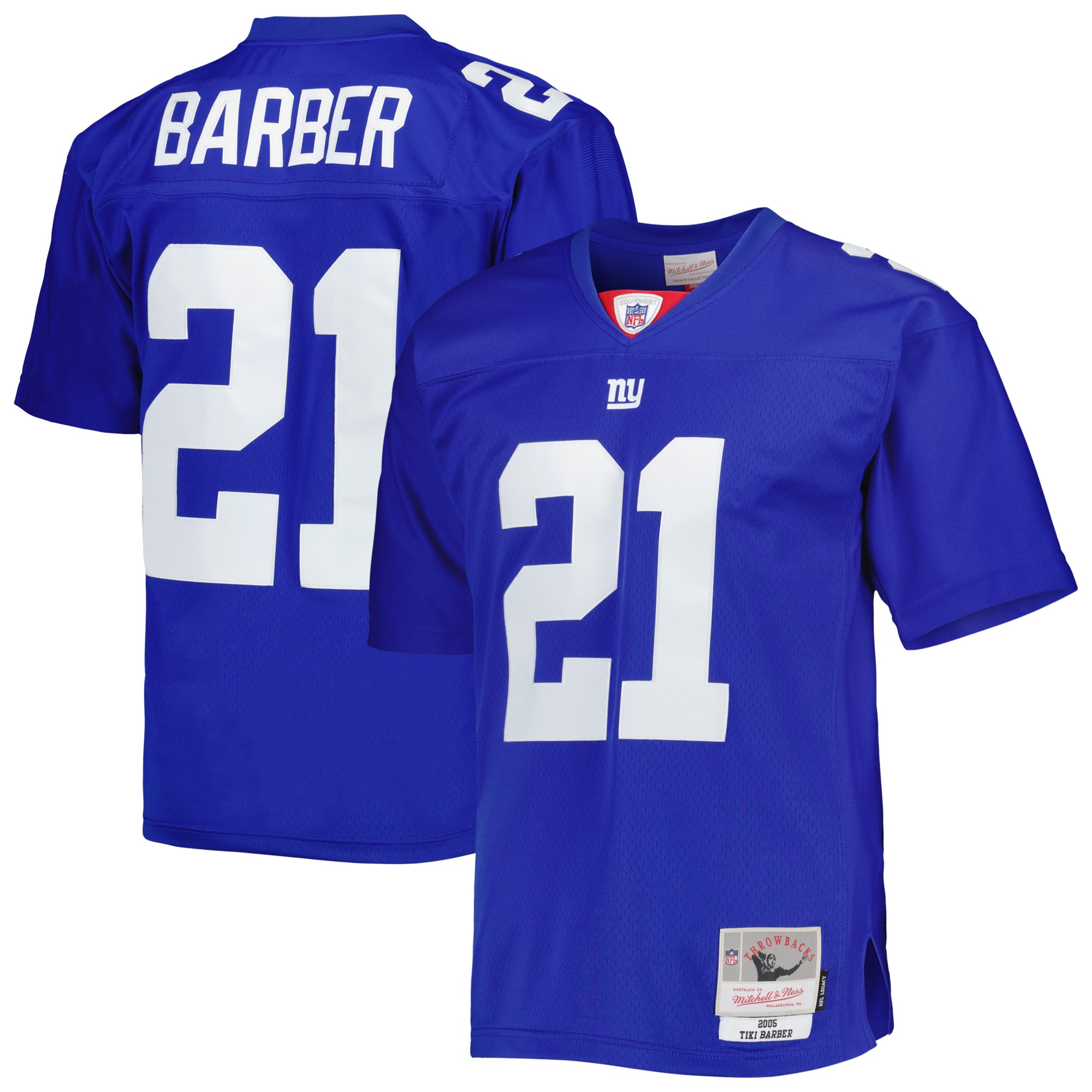 Men's New York Giants Tiki Barber Royal Legacy Replica Jersey
