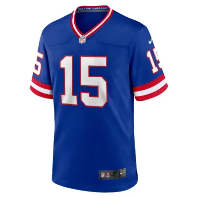Men's New York Giants Tommy DeVito Royal Alternate Player Game Jersey 02