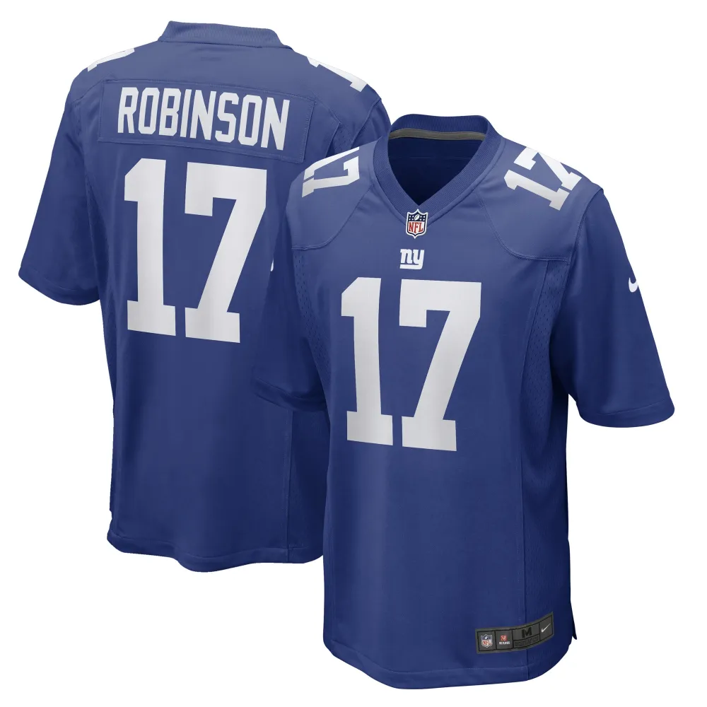 Men's New York Giants Wan'Dale Robinson Royal Game Player Jersey