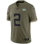 Men's New York Jets Olive 2022 Salute To Service Limited Jersey