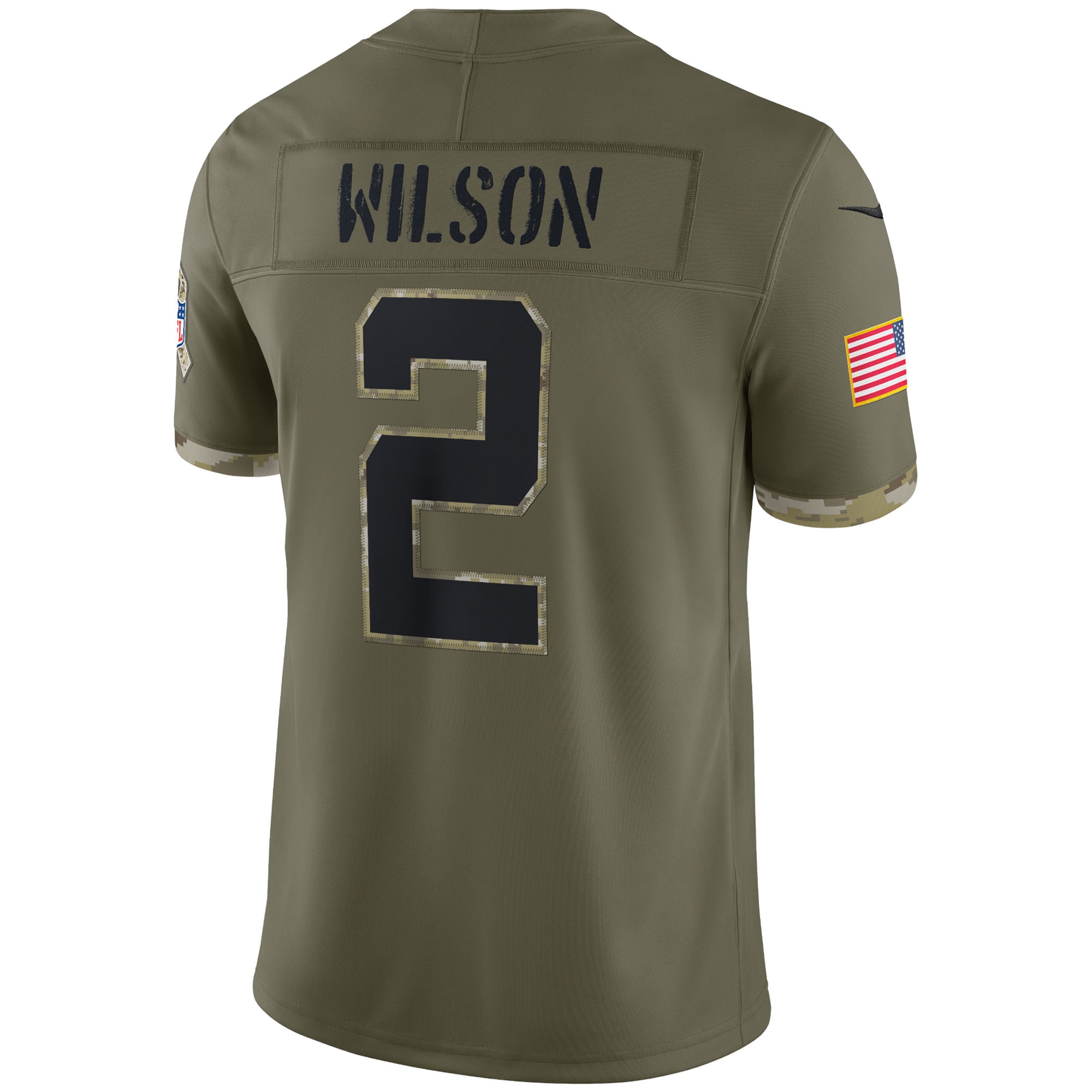 Men's New York Jets Olive 2022 Salute To Service Limited Jersey