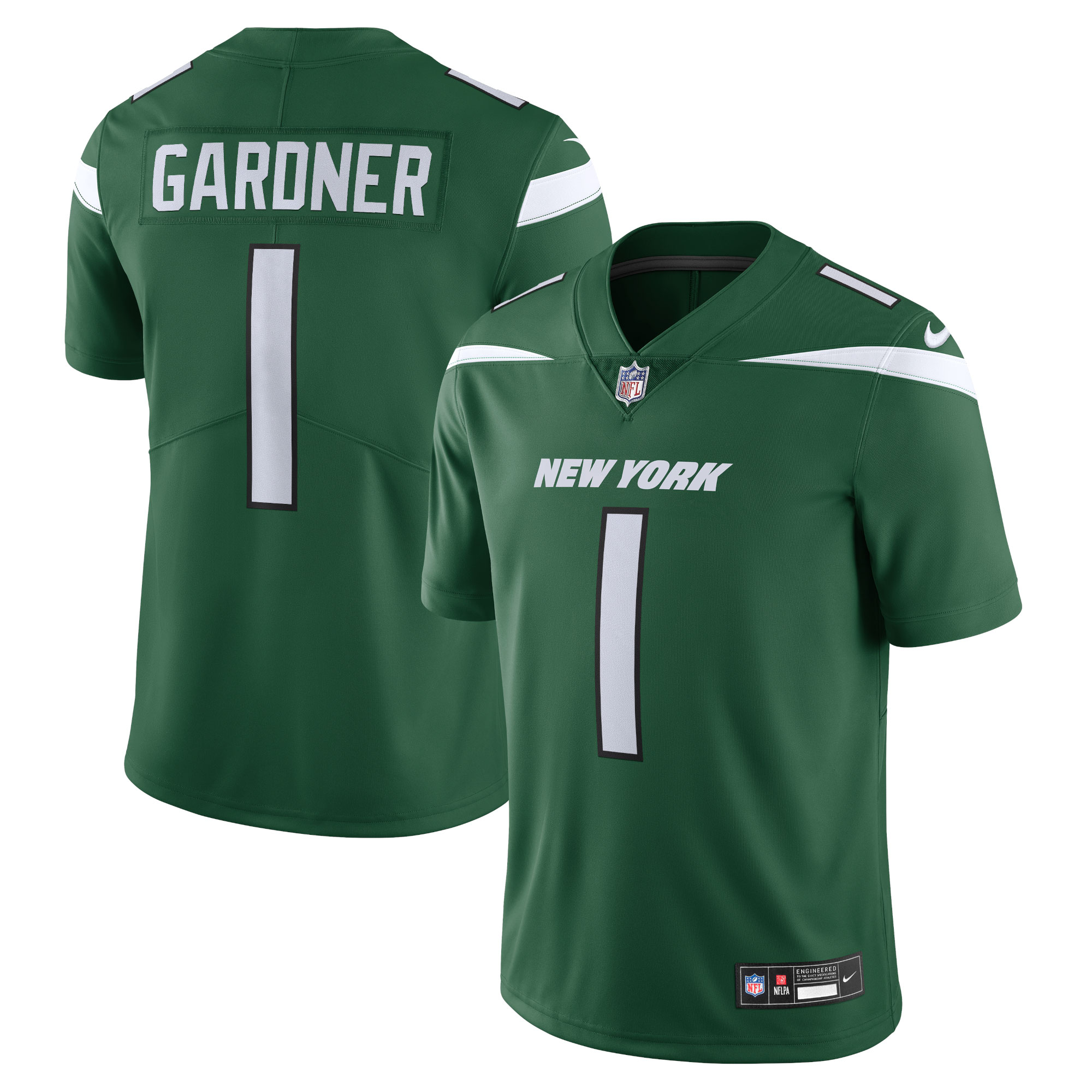 Men's New York Jets Ahmad Sauce Gardner Gotham Green Vapor Untouchable Limited Jersey