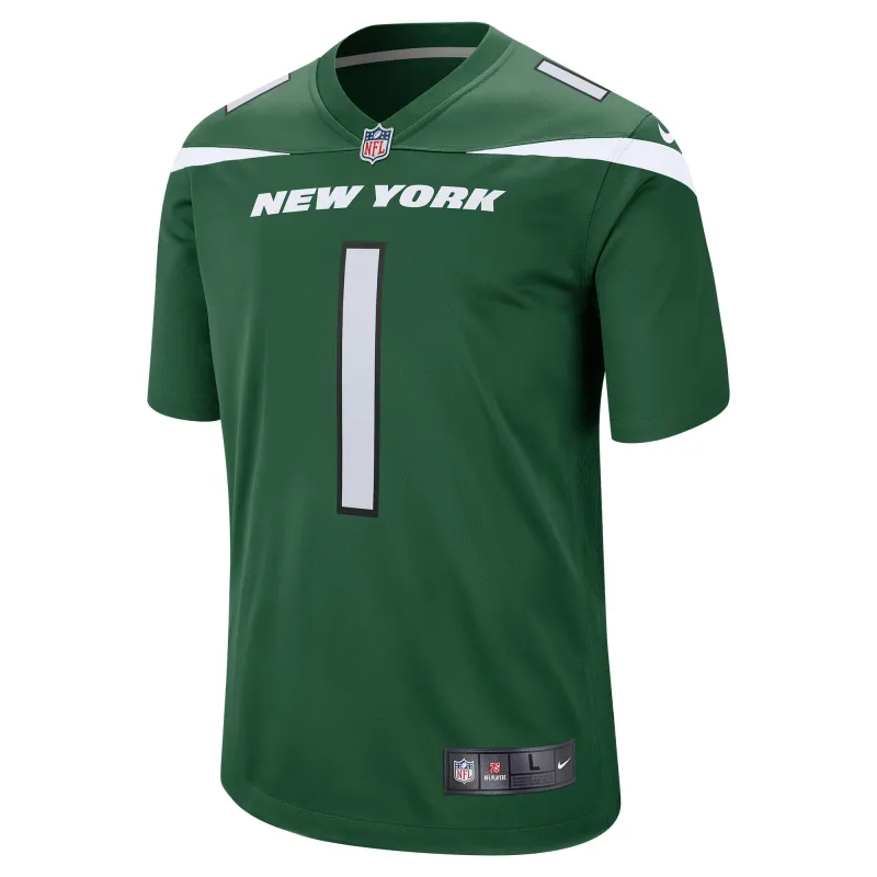 Men's New York Jets Ahmad Sauce Gardner Green Player Game Jersey
