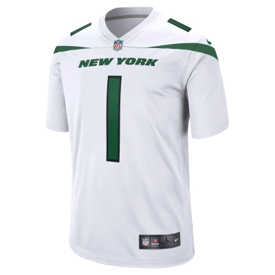 Men's New York Jets Ahmad Sauce Gardner White Player Game Jersey 02