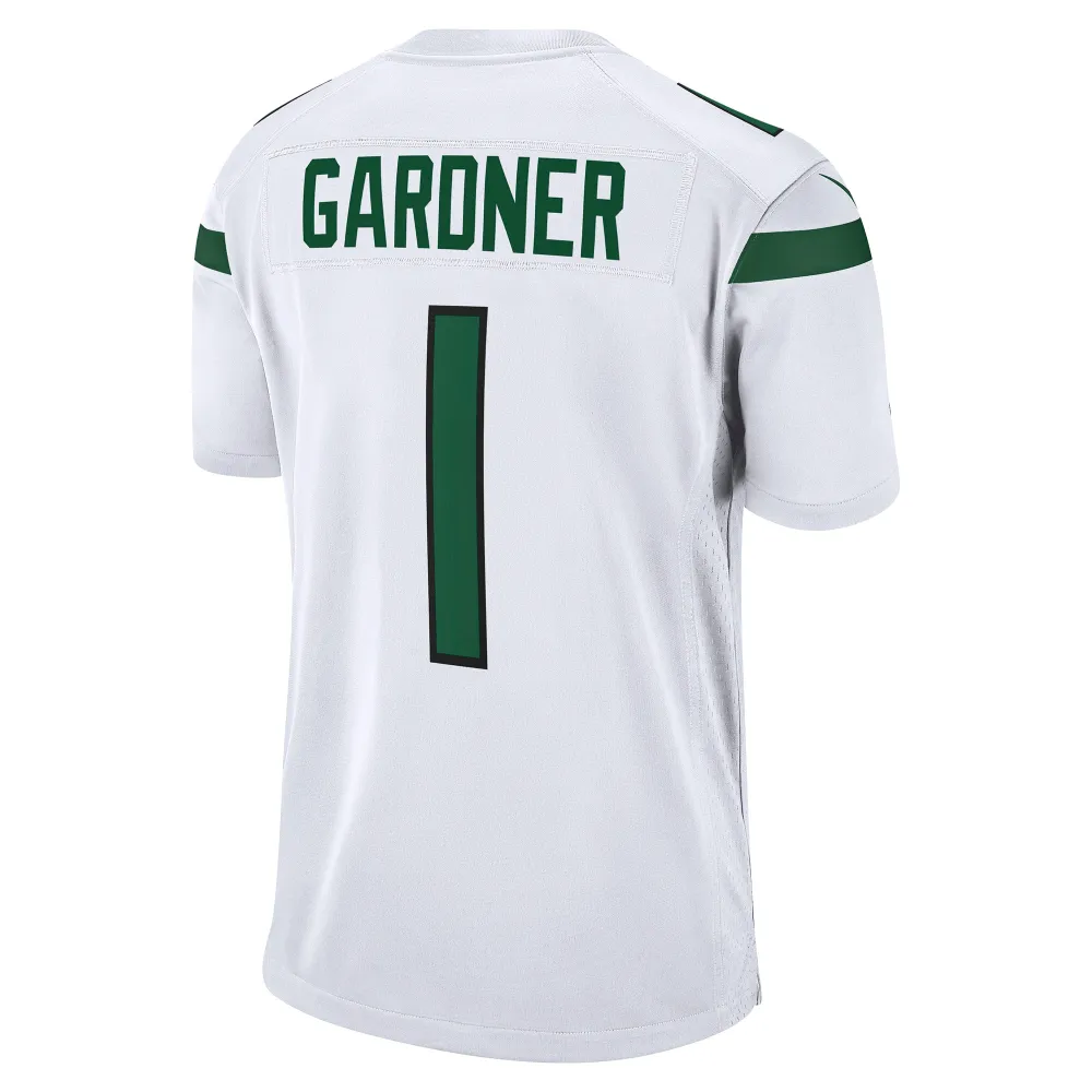 Men's New York Jets Ahmad Sauce Gardner White Player Game Jersey
