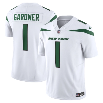 Men's New York Jets Ahmad Sauce Gardner White Vapor F.U.S.E. Limited Jersey 01