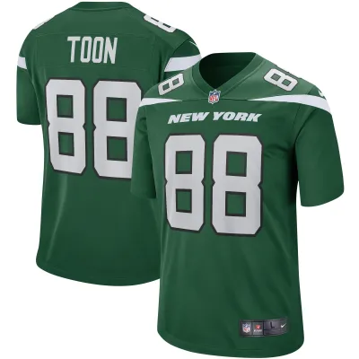 Men's New York Jets Al Toon  Gotham Green Game Retired Player Jersey 01