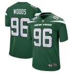 Men's New York Jets Al Woods Gotham Green Game Jersey
