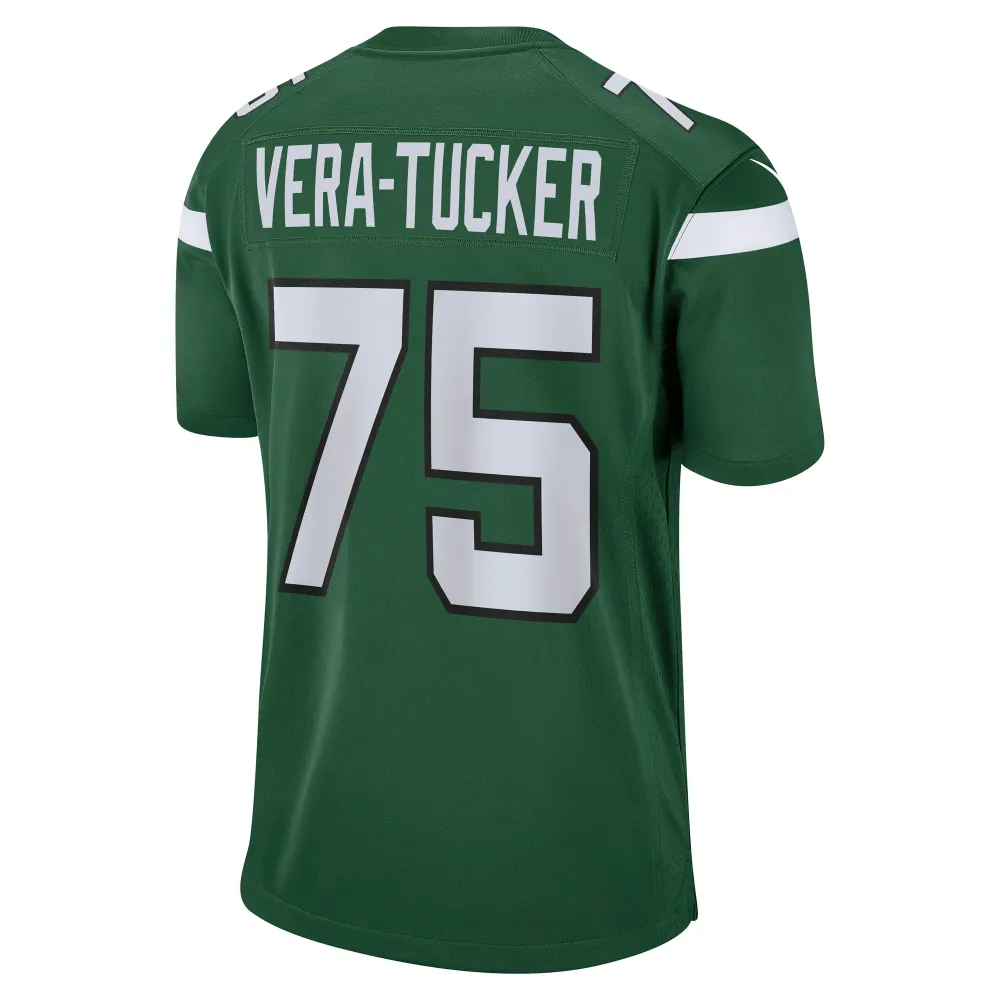 Men's New York Jets Alijah Vera-Tucker Gotham Green Game Player Jersey
